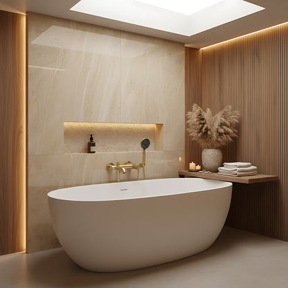 Wannenarmatur Rea Foster Gold Brush  3