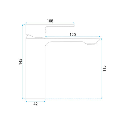 Waschbeckenarmatur Rea Drop Brush Copper Low  6