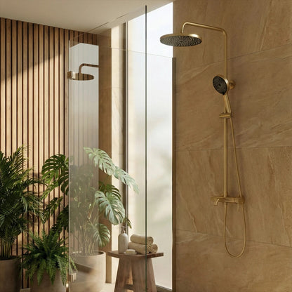 Duschgarnitur Rea Lungo Stripe Brush Gold  8