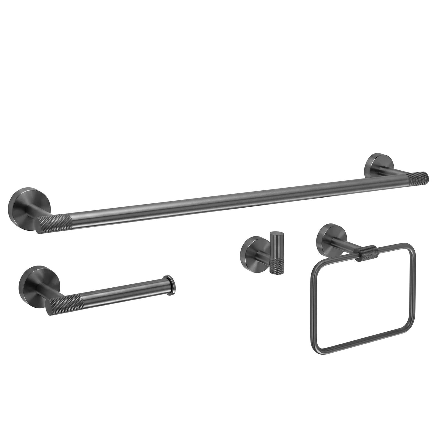 Badezimmer-Accessoire-Set GRID Titan 4-teilig  8