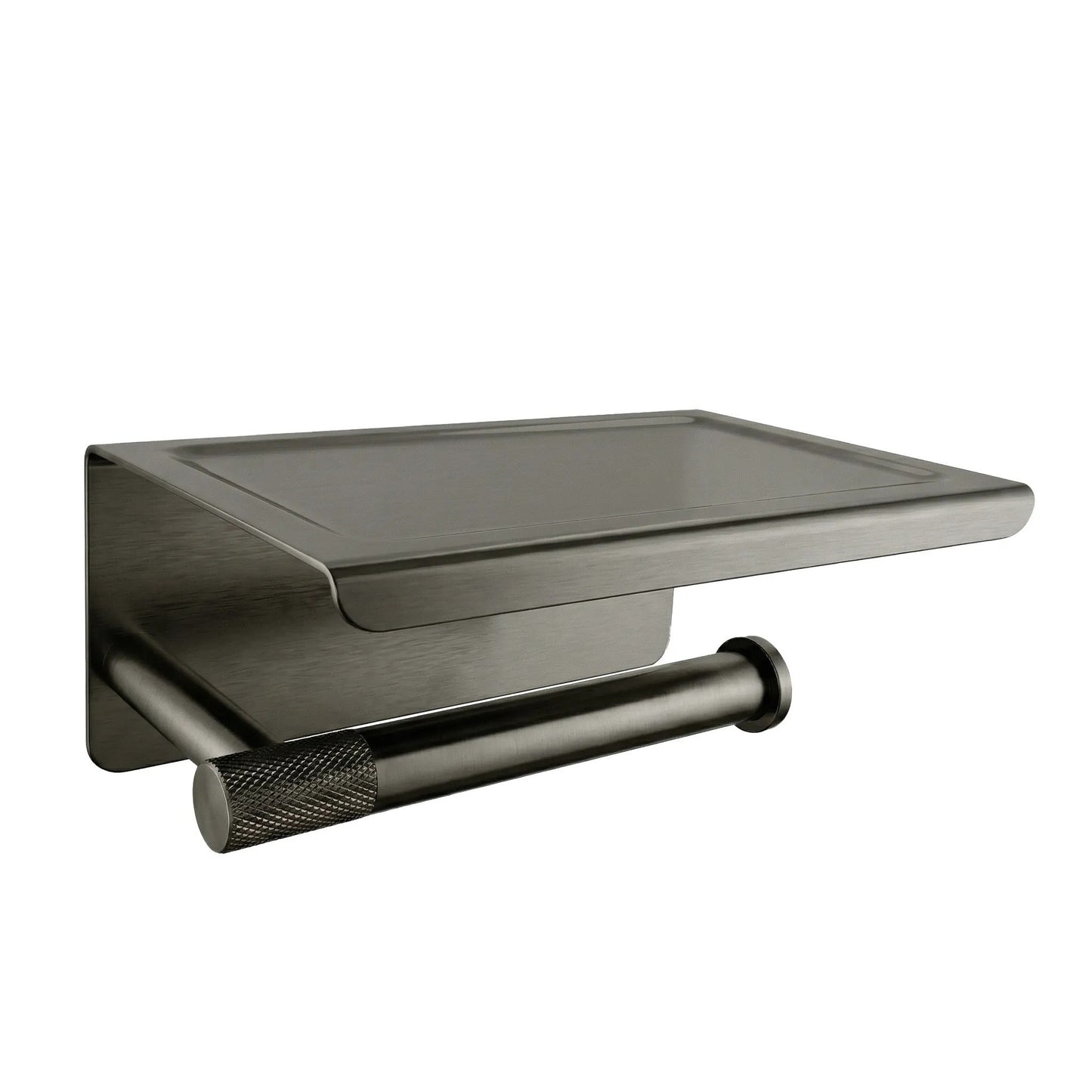 Toilettenpapierhalter mit Ablage 6613 Modern Titan  8