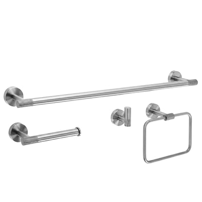 Badezimmer-Accessoire-Set GRID Brush Nickel 4-teilig  8