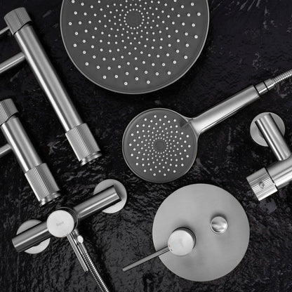 Unterputz Duschset Rea Lungo Stripe Nickel Brush + BOX  8