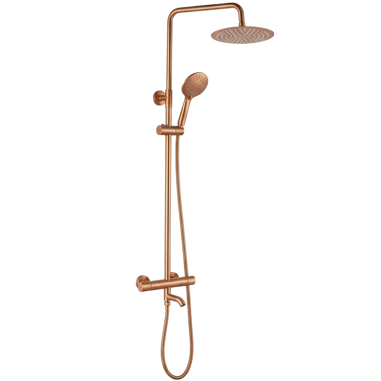 Thermostat Duschset Lungo Diamond Copper Brush  8