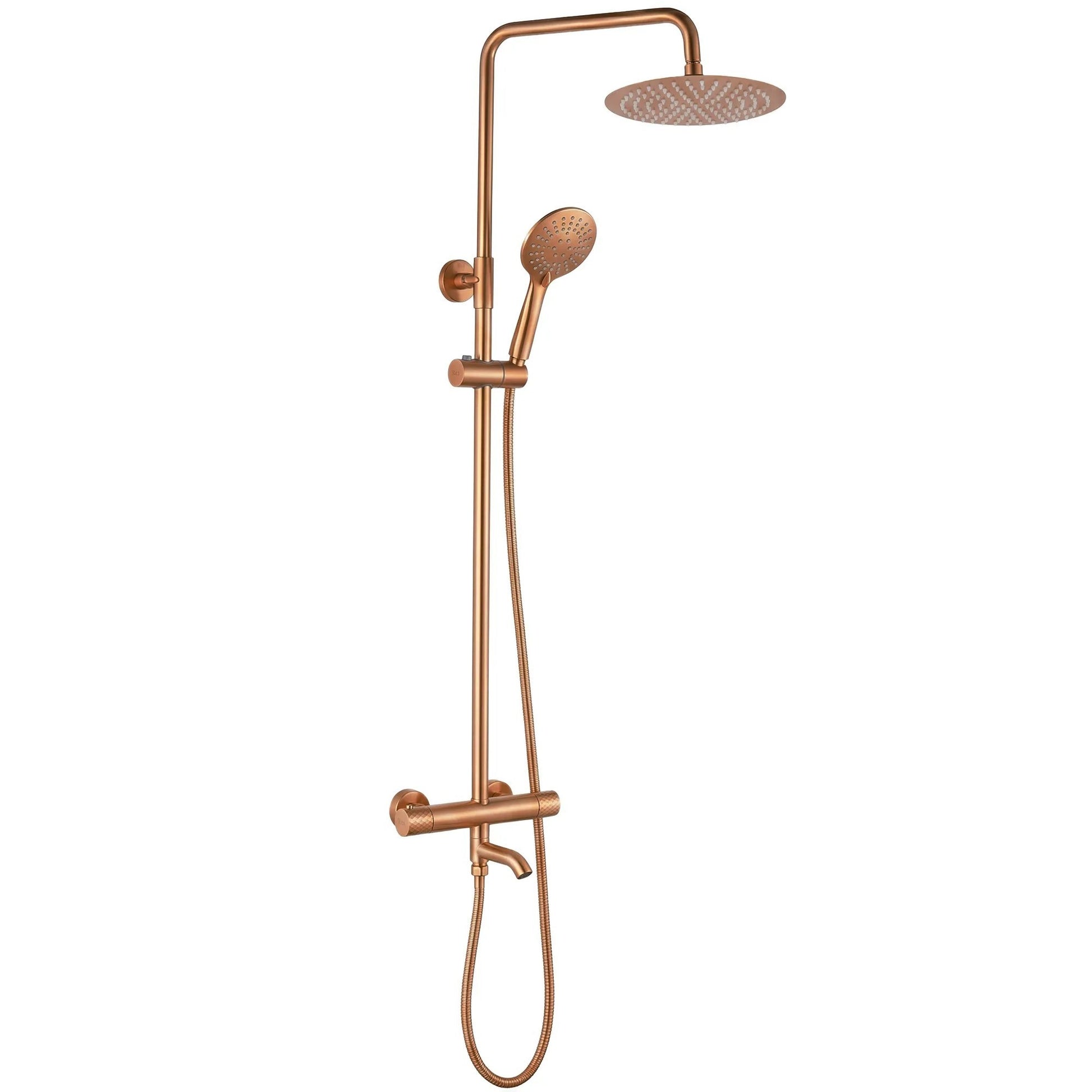 Thermostat Duschset Lungo Diamond Copper Brush  8
