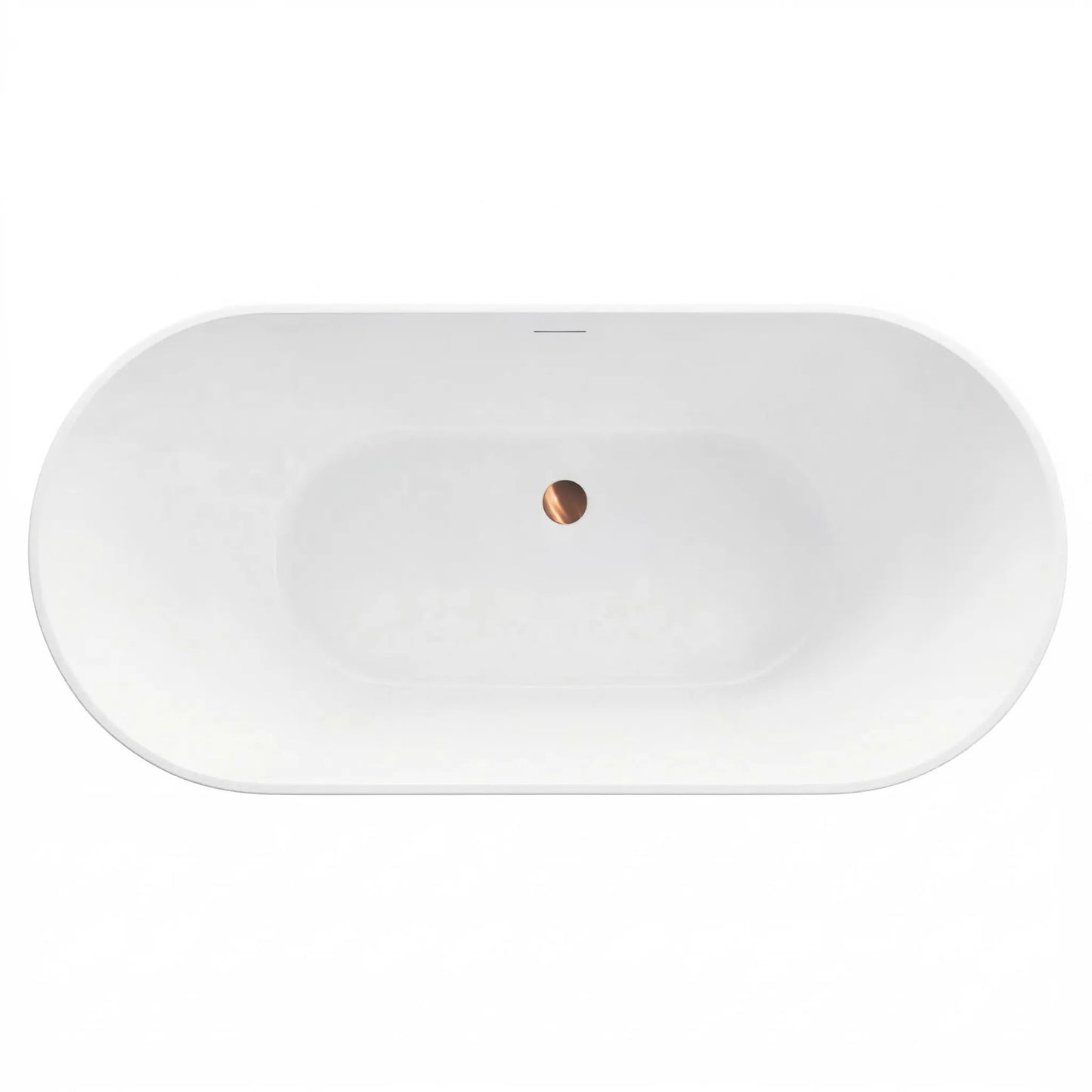 freistehende Badewanne Rea Ferrano 160 Schwarze Stöpselabdeckung 8