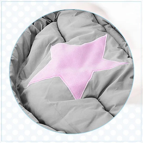 Babyfußsack 4in1 Sheep Beige-Pink 8