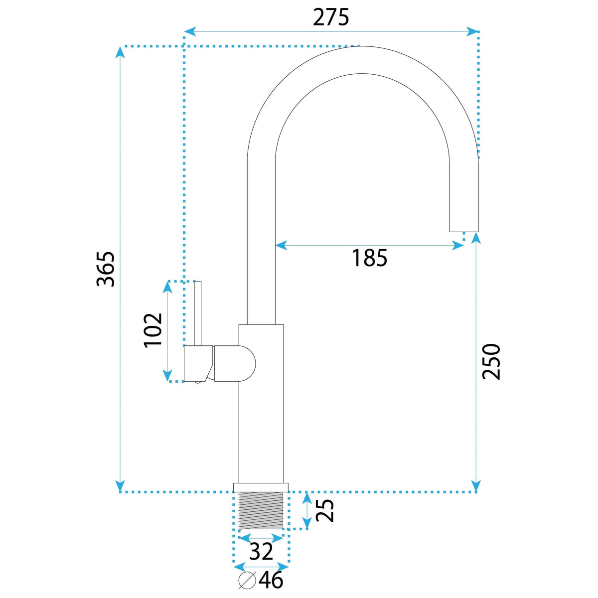 Küchearmatur REA Rivo Brush Nickel 8