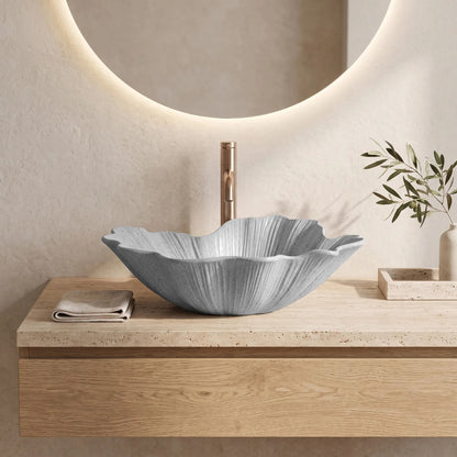 Aufsatzwaschbecken Rea Flower Grey 8