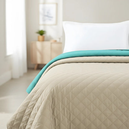 Tagesdecke Inez Beige-mint 220x240 8