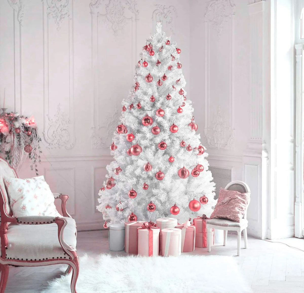 Christbaumkugeln 311433 ROSE RED 8