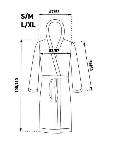 Damen Bademantel DIAMOND Ecru L 8