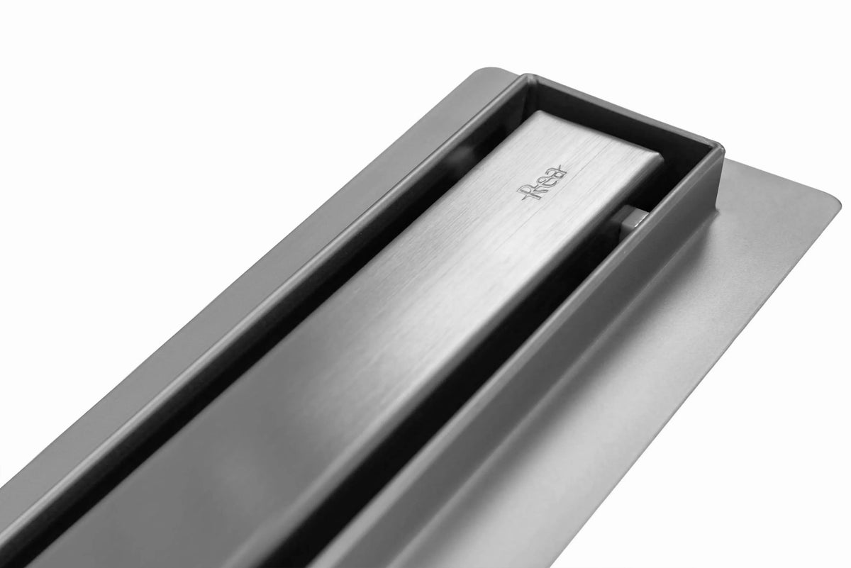Duschrinne Rea Neo Slim Pro Nickel Brush INOX 90 8