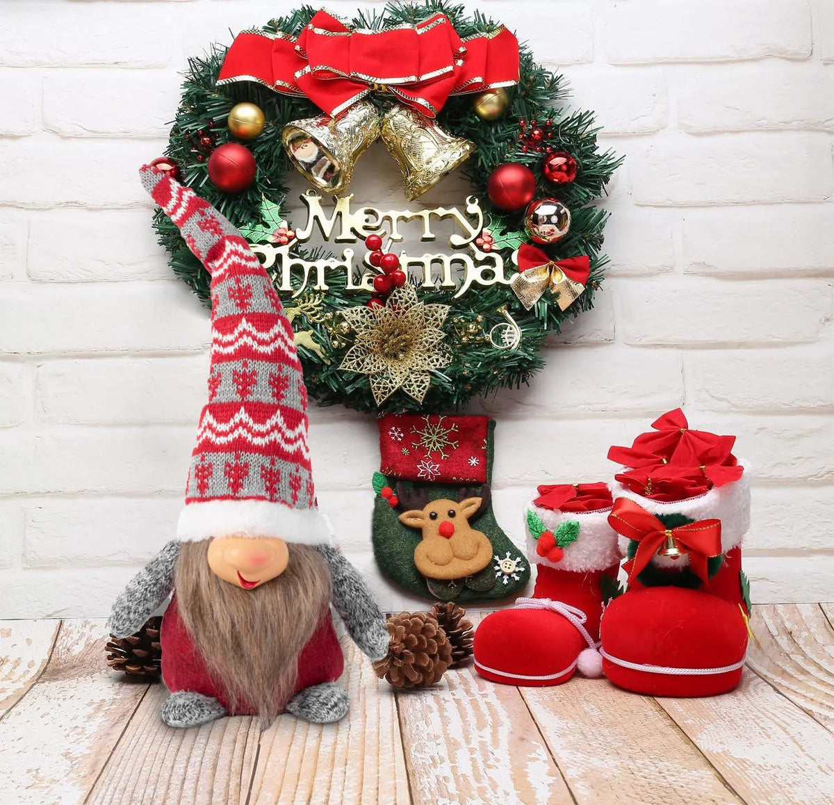 Weihnachtszwerg YX068 50cm White 8