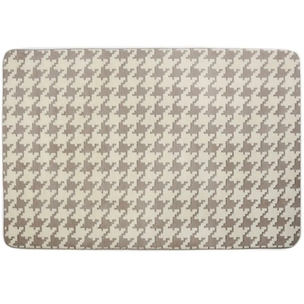 Plüschteppich Clover Pepitka Beige 120 X 170 8