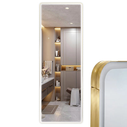 Spiegel LED Classico 60x170cm Brush Gold 8