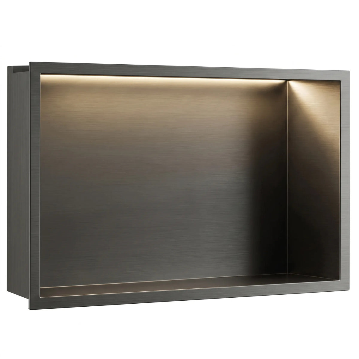 WANDEINBAU-BADEZIMMERREGAL LED 30x45 Titan 8