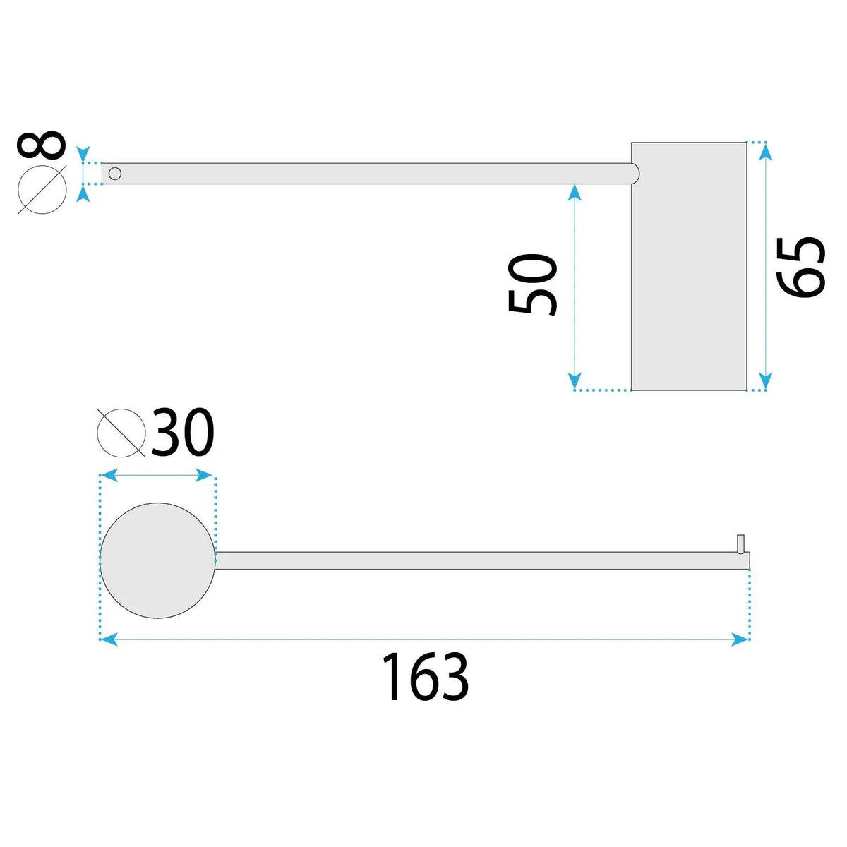 Halter Für Toilettenpapier 64105 SOLO Brush Copper 8