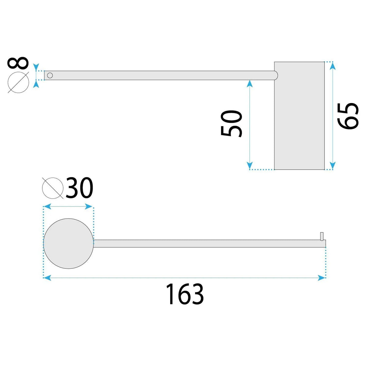 Halter Für Toilettenpapier 64105 SOLO Titan 8