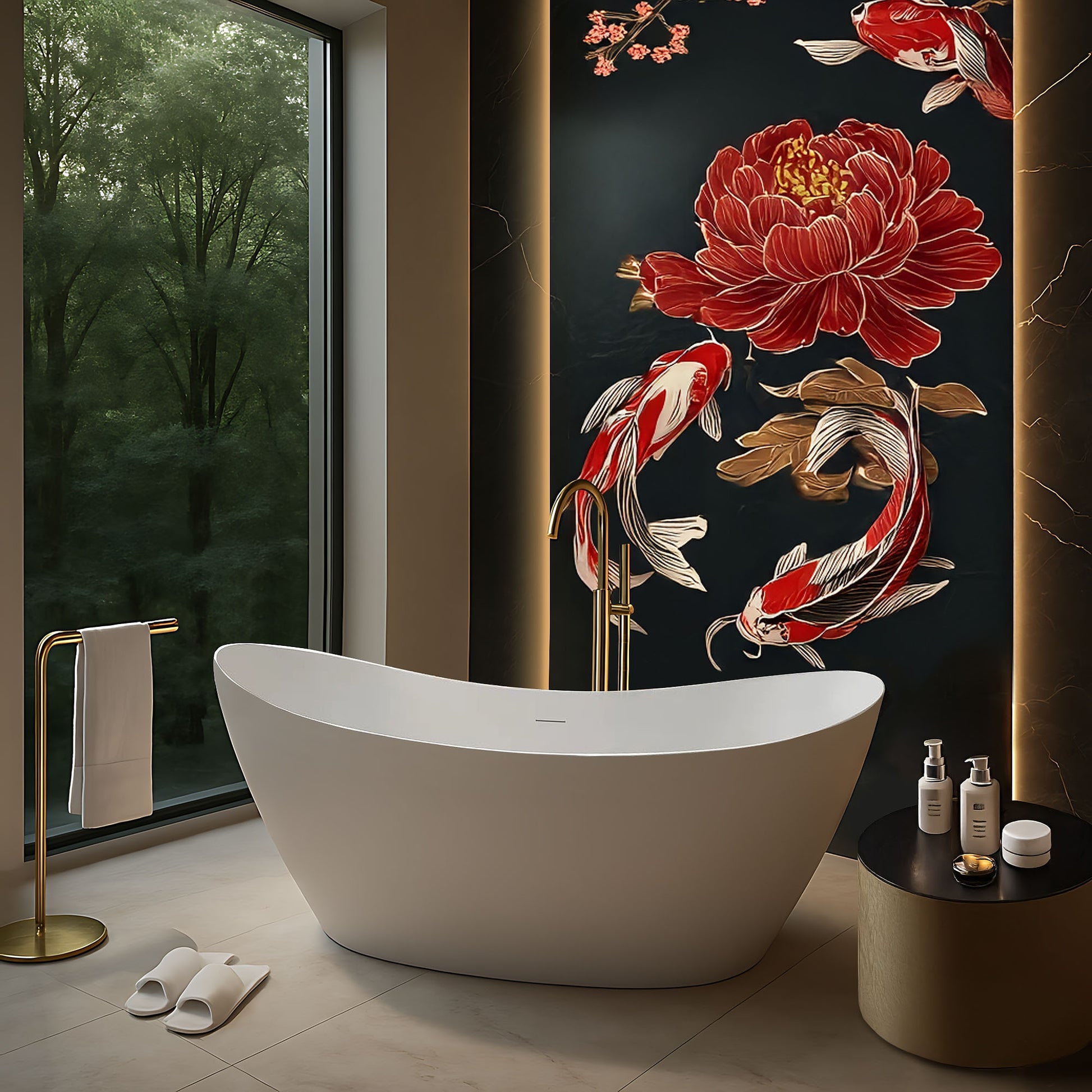 Freistehende Badewanne Rea Ferrano Slim 170  3