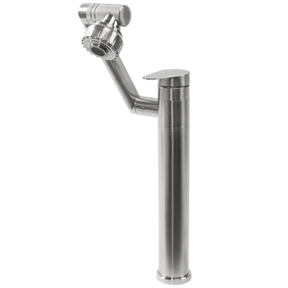 Waschbeckenarmatur Rea PACO Nickel Brush INOX High  6
