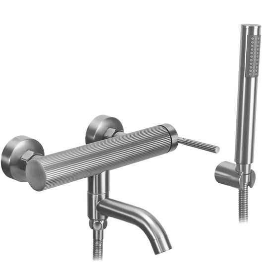 Wannenarmatur Rea Argon Brush Nickel  1