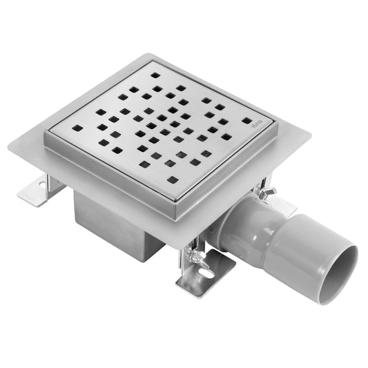 Duschrinne REA DOTS Nickel Brush 12x12  1