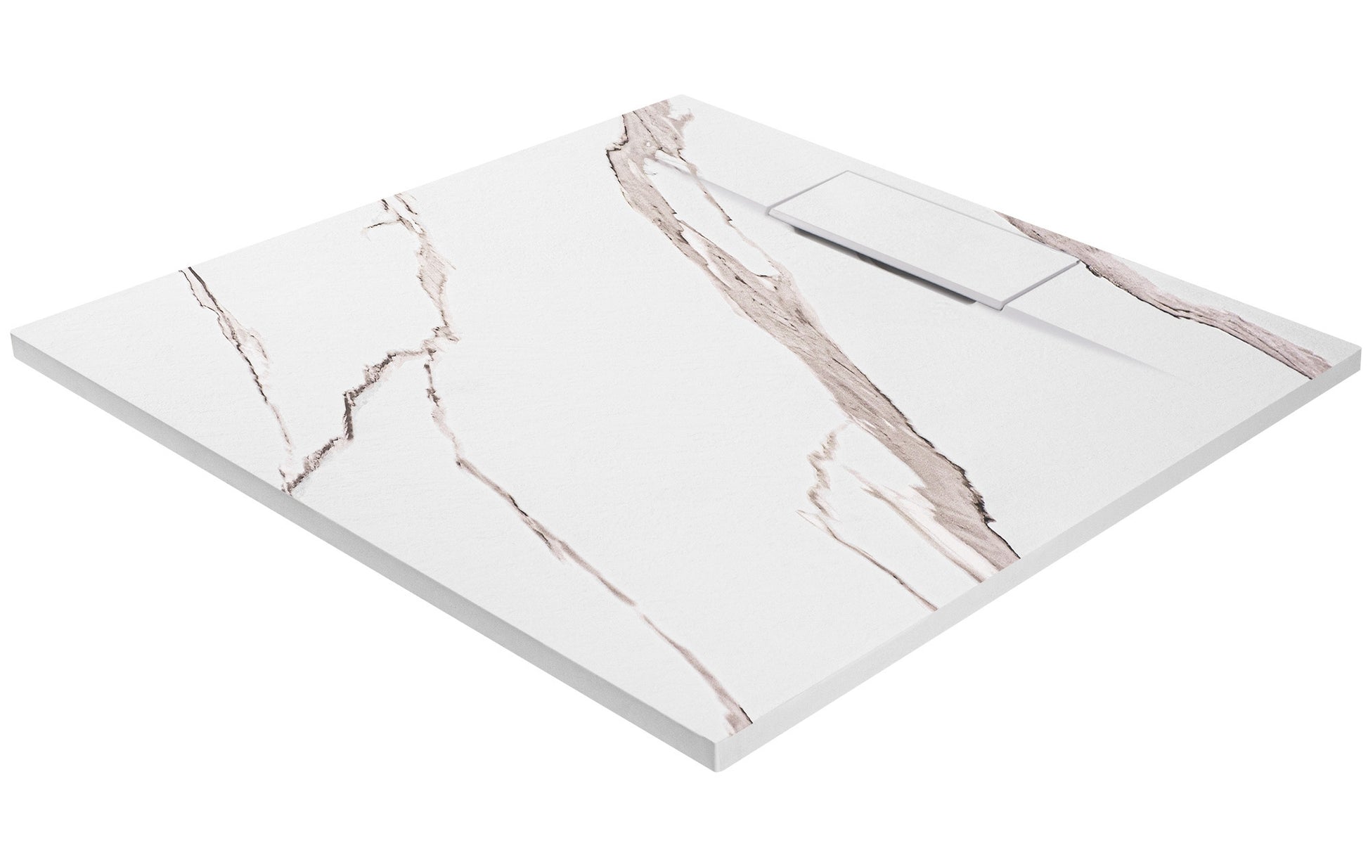 Duschtasse Bazalt CARRARA WHITE 90x90  6