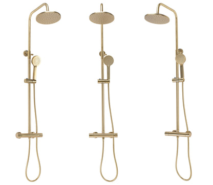 Duschgarnitur mit Thermostat Rea PAROT BRUSHED GOLD  3