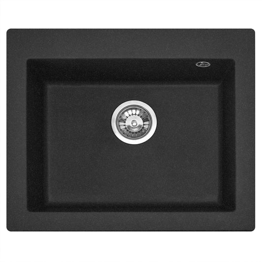 Spülbecken granit West XL black METALLIC 1