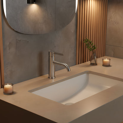 Waschbeckenarmatur Rea Foster Nickel Brush Low  9