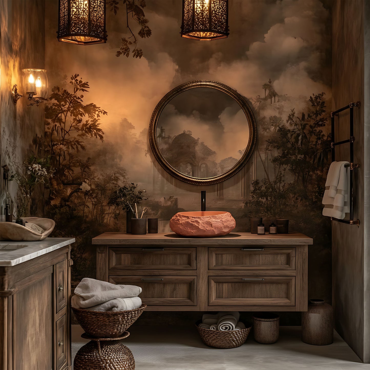 Aufsatzwaschbecken Rea Mika Terracotta  4