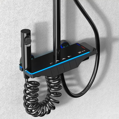 Duschgarnitur REA Savio Led Black  2