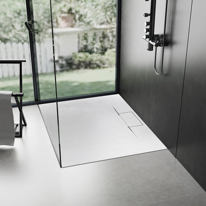 Duschtasse Bazalt Long White 80x120  3