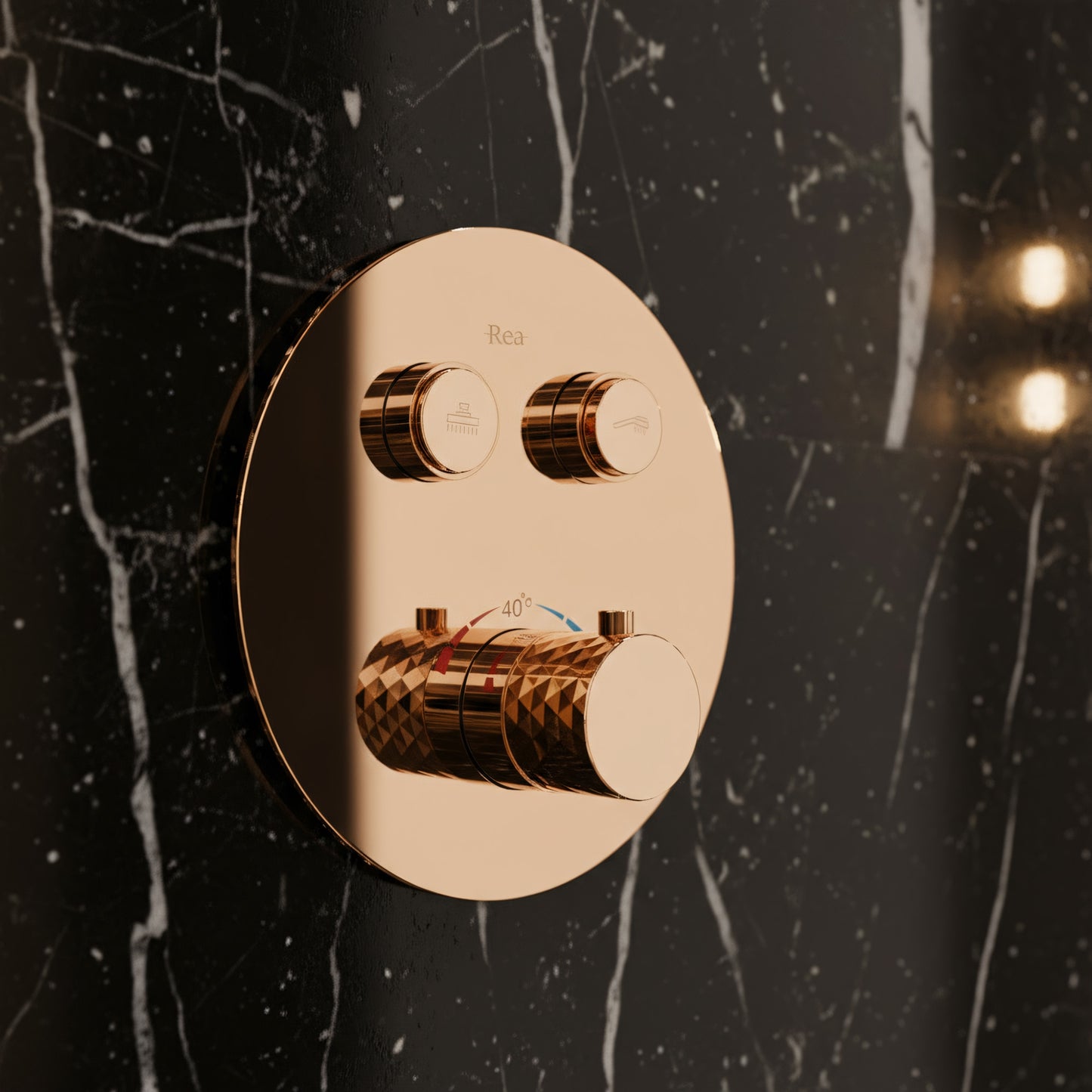 Unterputz Duschset Rea Lungo Diamond Copper + Box  2