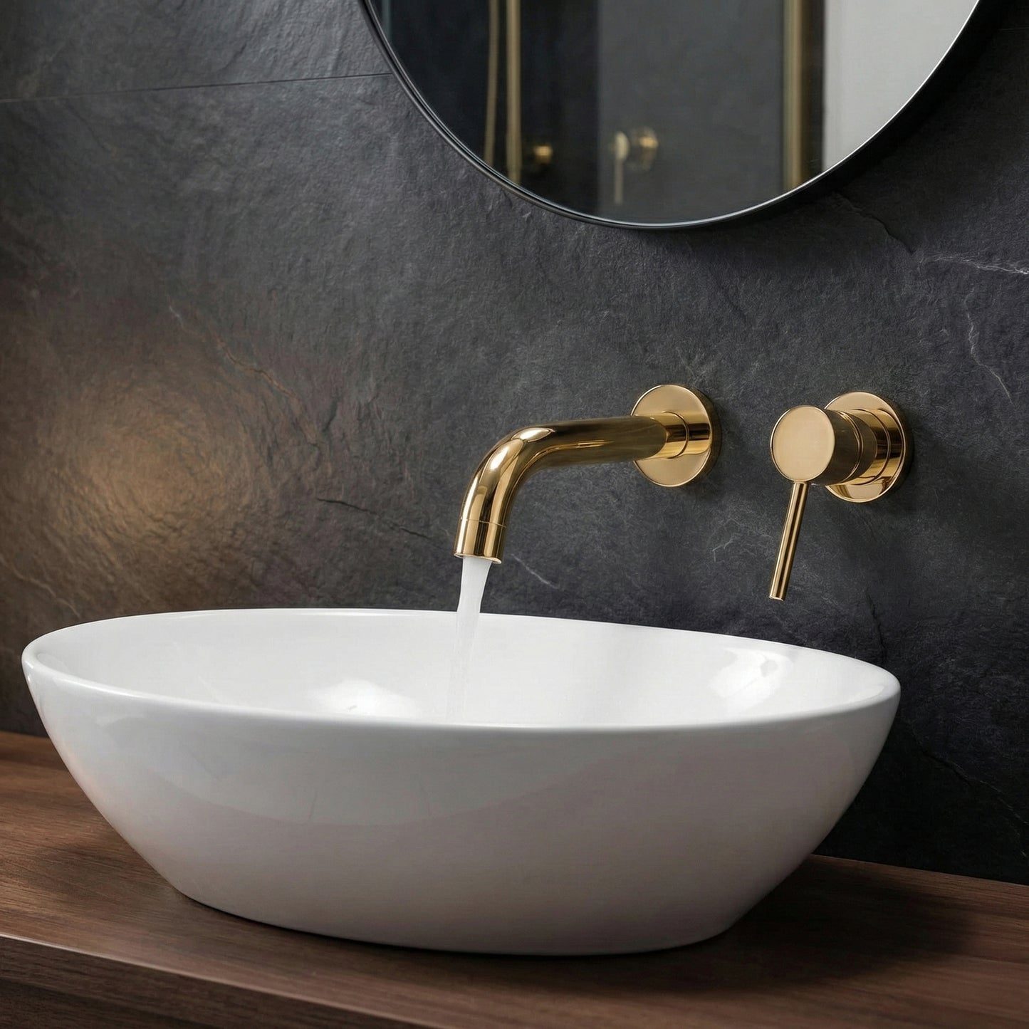 Auslauf für Unterputzarmatur Rea Lungo 20 cm Gold  3