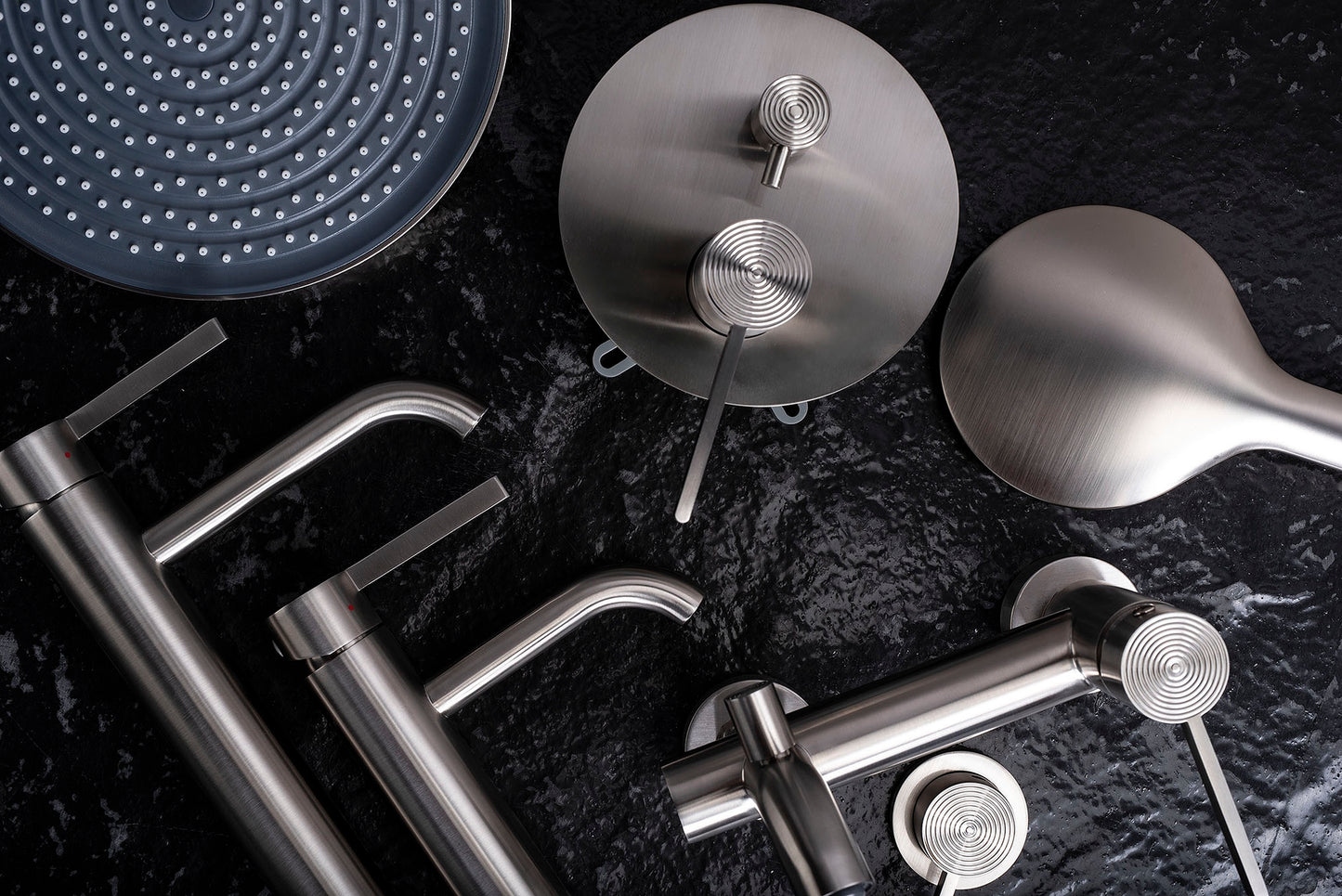 Waschbeckenarmatur Rea Foster Nickel Brush Low  4