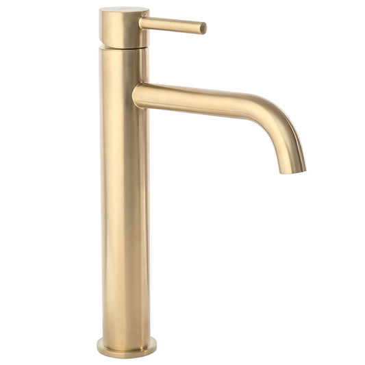 Waschbeckenarmatur Rea Lungo Brush Gold high 1