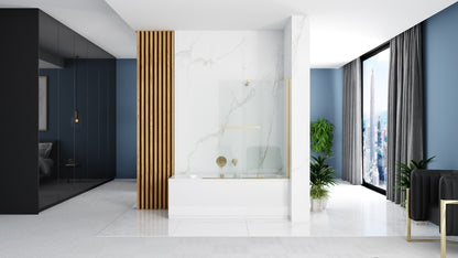 Badewanneaufsatz Rea Fabian Gold 100  3
