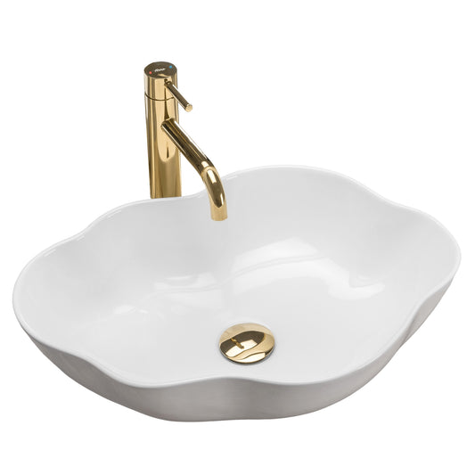 Aufsatzwaschbecken Rea Pearl White  1