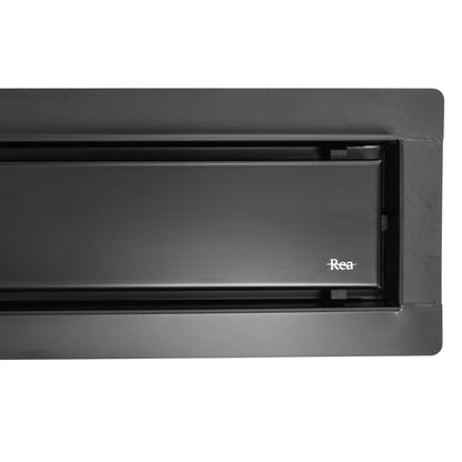 Duschrinne Rea Neox Black Matt 80  3