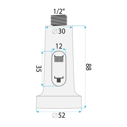 Luftauslass mit Perlator für Küchenarmatur REA Colin Black  6