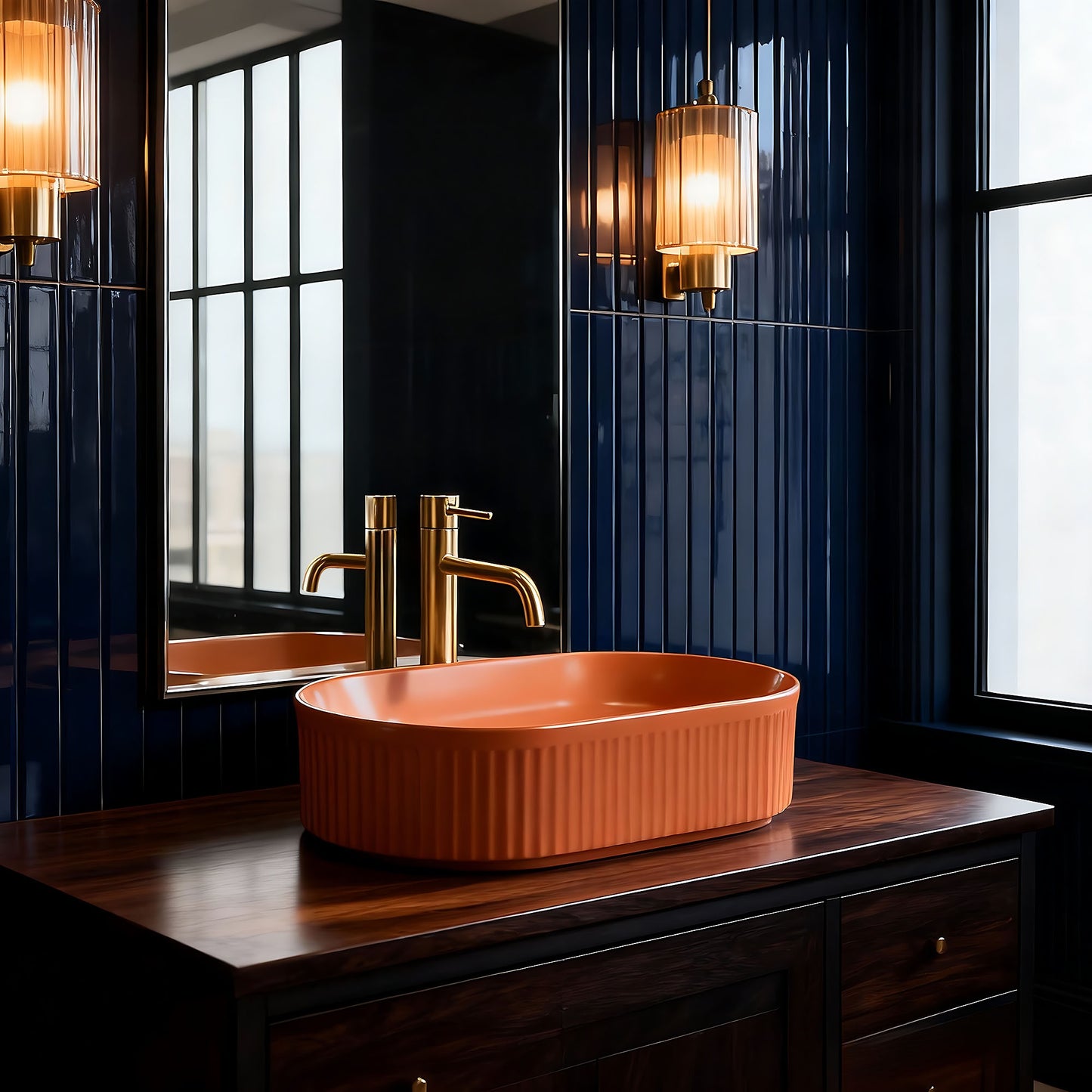 Aufsatzwaschbecken Rea Vanda Cinnamon Matt  7