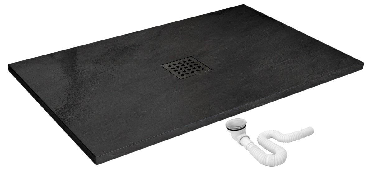 Stein Duschwanne Black Rock 90x120  2