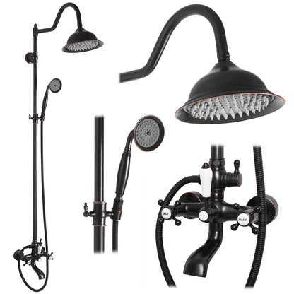 Duschgarnitur REA BERGAMO OLD BLACK  1