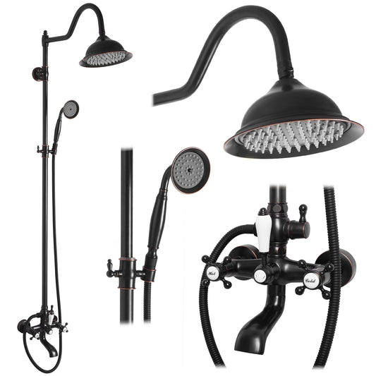Duschgarnitur REA BERGAMO OLD BLACK  1