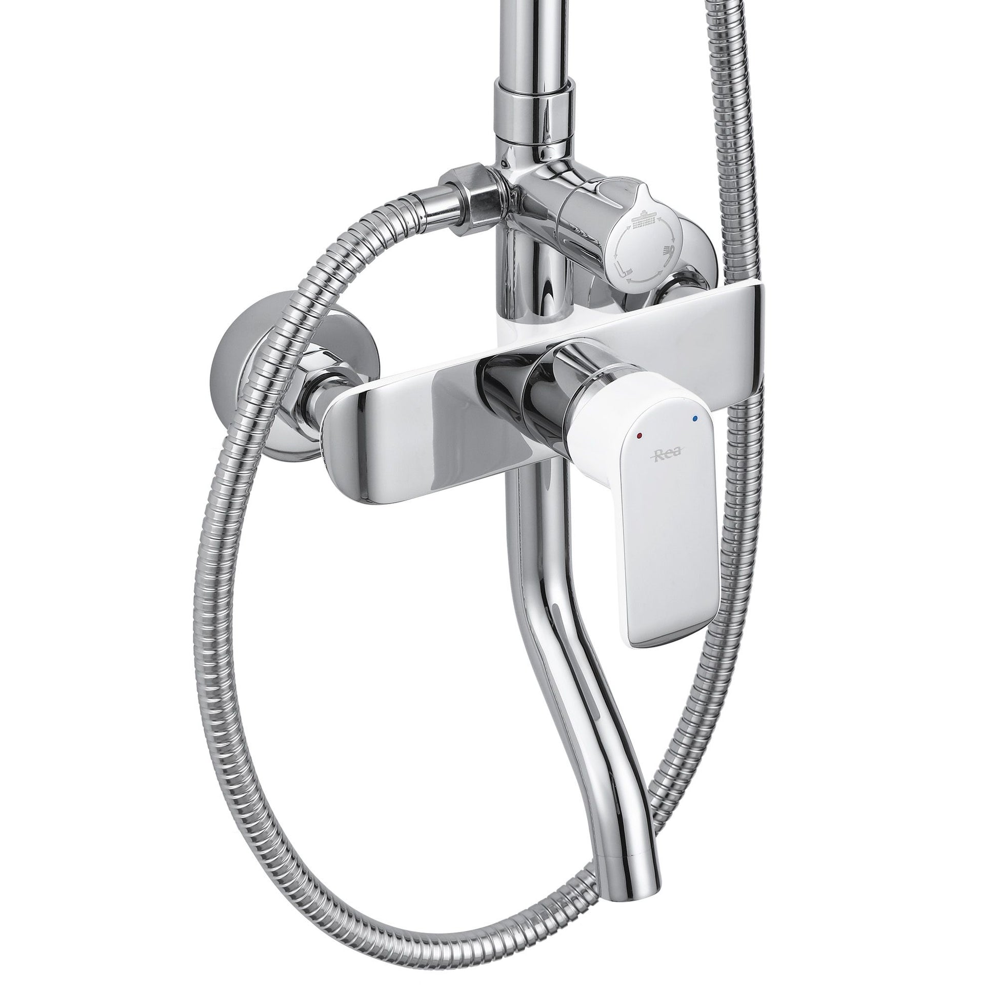 Duschgarnitur REA BLOOM WHITE CHROME  6