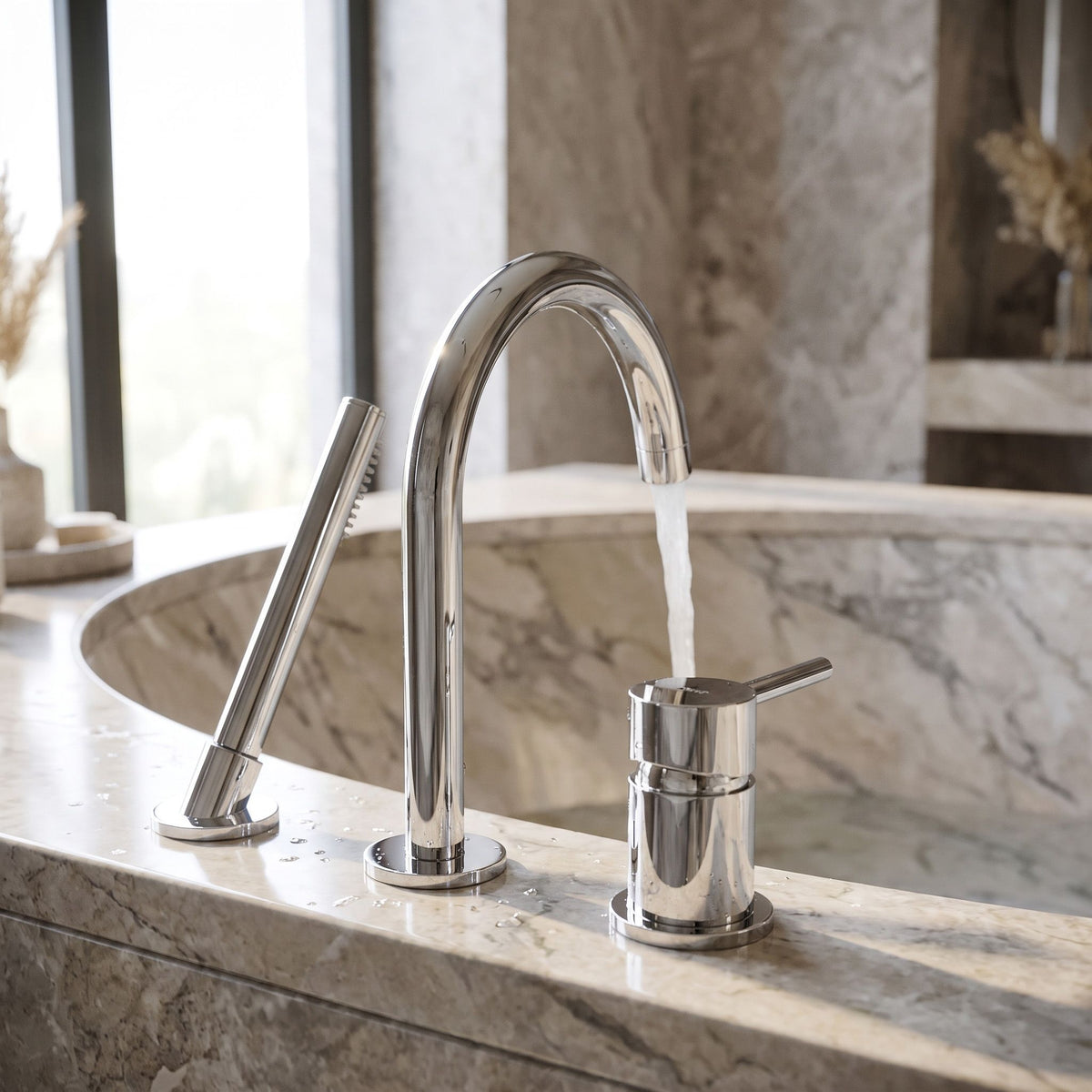 3-Loch-Badewannenarmatur Rea Lungo Chrome 5