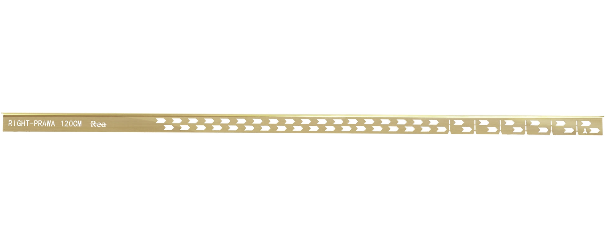 Gefälleprofil 120cm Brush Gold linke 4