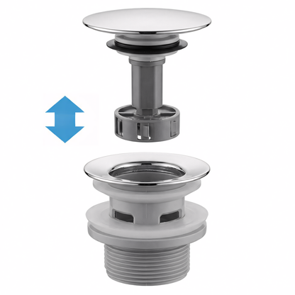 Waschbecken-Siphon Klik-Klak Universal REA Flow Chrome  8